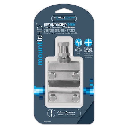 Powercomm Ant Mirror Mount 3Way 1Groove Design 215-24030